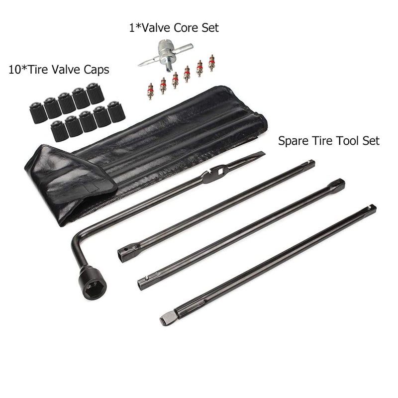 Dr.Roc Spare Tire Tool Kit with Spare Tire Jack Handle and Lug Wrench Spare Tire Kit Compatible with Chevy Silverado Tahoe Avalanche Suburban GMC Sierra Yukon 1999-2019 Cadillac Escalade 2002-2018 - Image 3